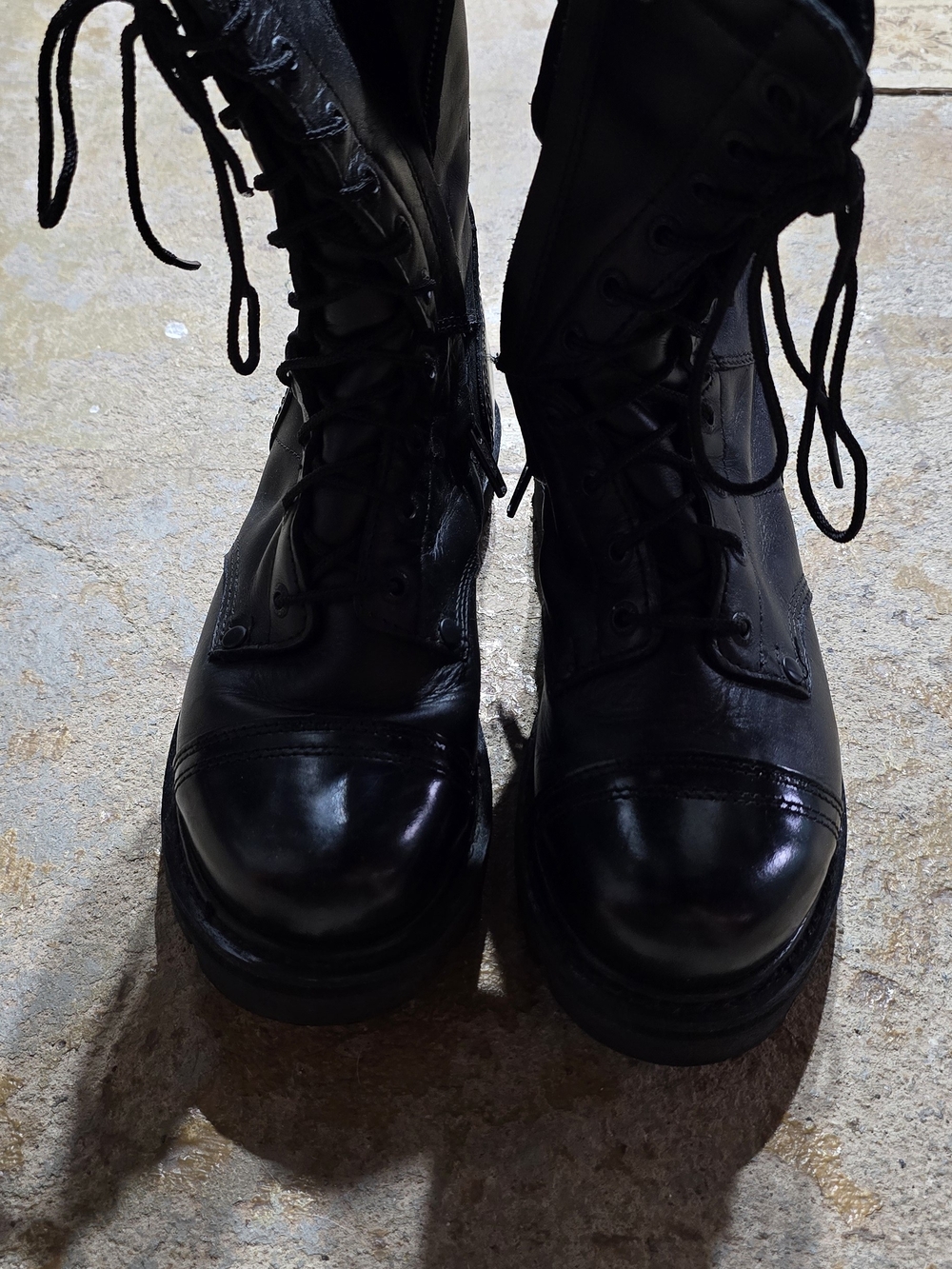 Rocky Black and White 10" Paraboot Zipper Work Boots